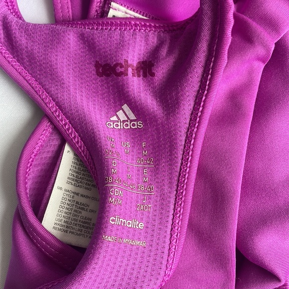 Purple Adidas Sports Bra Medium - Picture 6 of 6